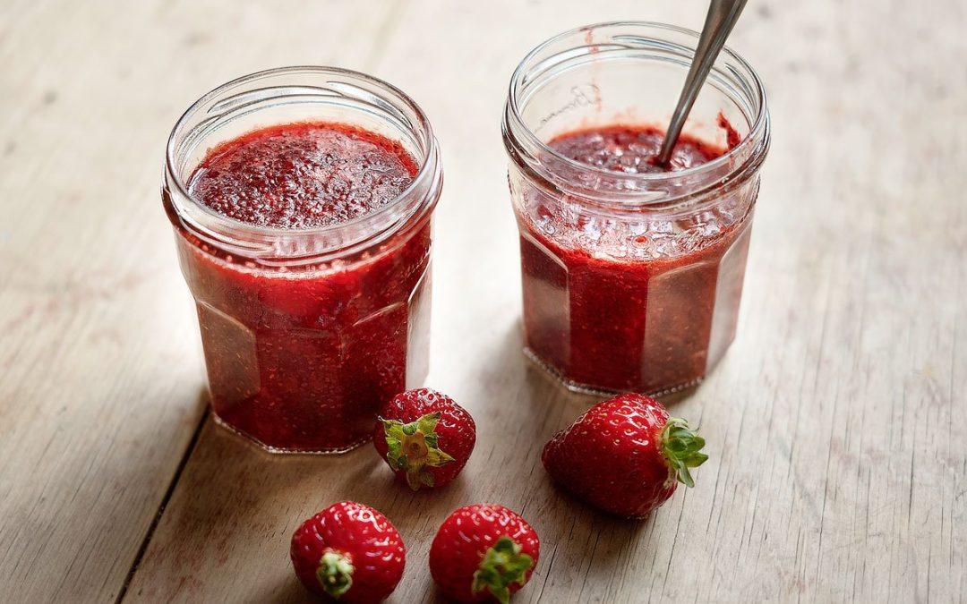 Strawberry and chia seed jam