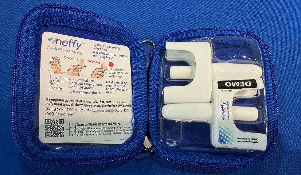 Neffy Injector Neffy, the needle-free alternative to adrenaline pens | The Allergy Team