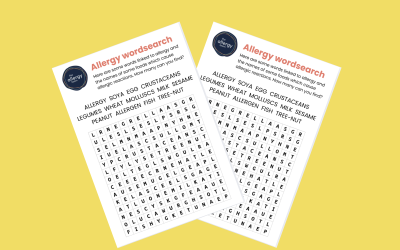 Food allergy wordsearch
